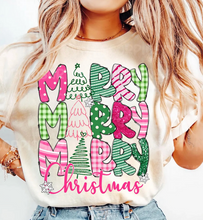 Load image into Gallery viewer, Merry Merry Merry Christmas Doodle