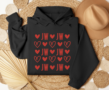 Load image into Gallery viewer, CUSTOM - Team Abbreviation Hearts Repeat