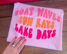 Load image into Gallery viewer, Boat Waves. Sun Rays. Lake Days.