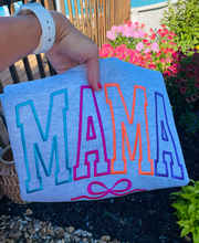 Load image into Gallery viewer, Mama Multi-Colored Bow Embroidery
