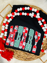 Load image into Gallery viewer, Merry Santa Checkered Letters