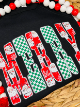 Load image into Gallery viewer, Merry Santa Checkered Letters
