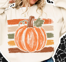Load image into Gallery viewer, Striped Watercolor Pumpkin
