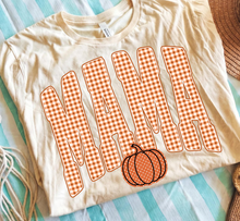 Load image into Gallery viewer, Mama Checkered Pumpkin