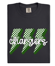 Load image into Gallery viewer, Chargers Checkered Lightning