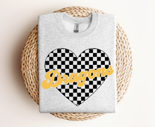 Load image into Gallery viewer, CUSTOM - Mascot Checkered Heart
