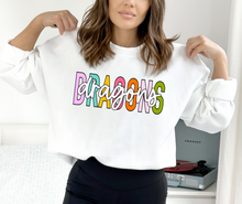 Load image into Gallery viewer, Dragons Color Cursive Through (M153)