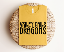 Load image into Gallery viewer, Valley Falls Dragons Funky Font
