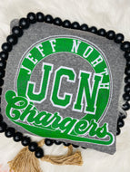 Jeff North Chargers Distressed Cursive Under