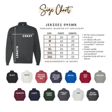 Load image into Gallery viewer, 1/4 Zip Alternating Colors Embroidery
