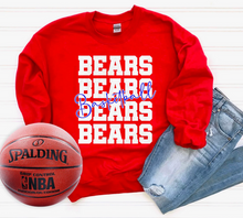 Load image into Gallery viewer, Bears Repeat Cursive Basketball
