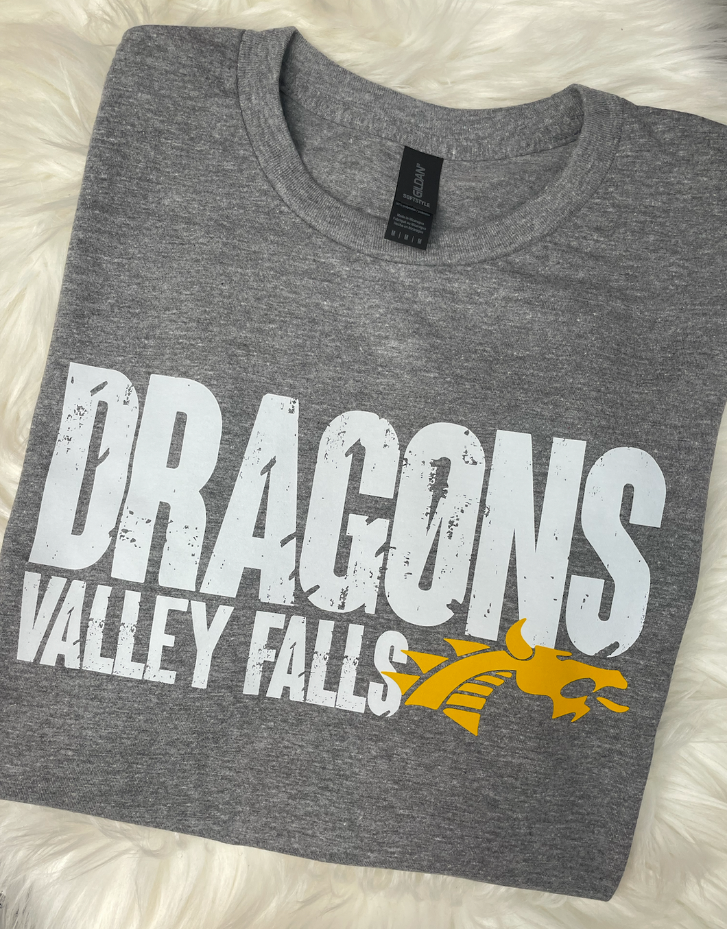 Multiple Sizes Dragons White Distressed