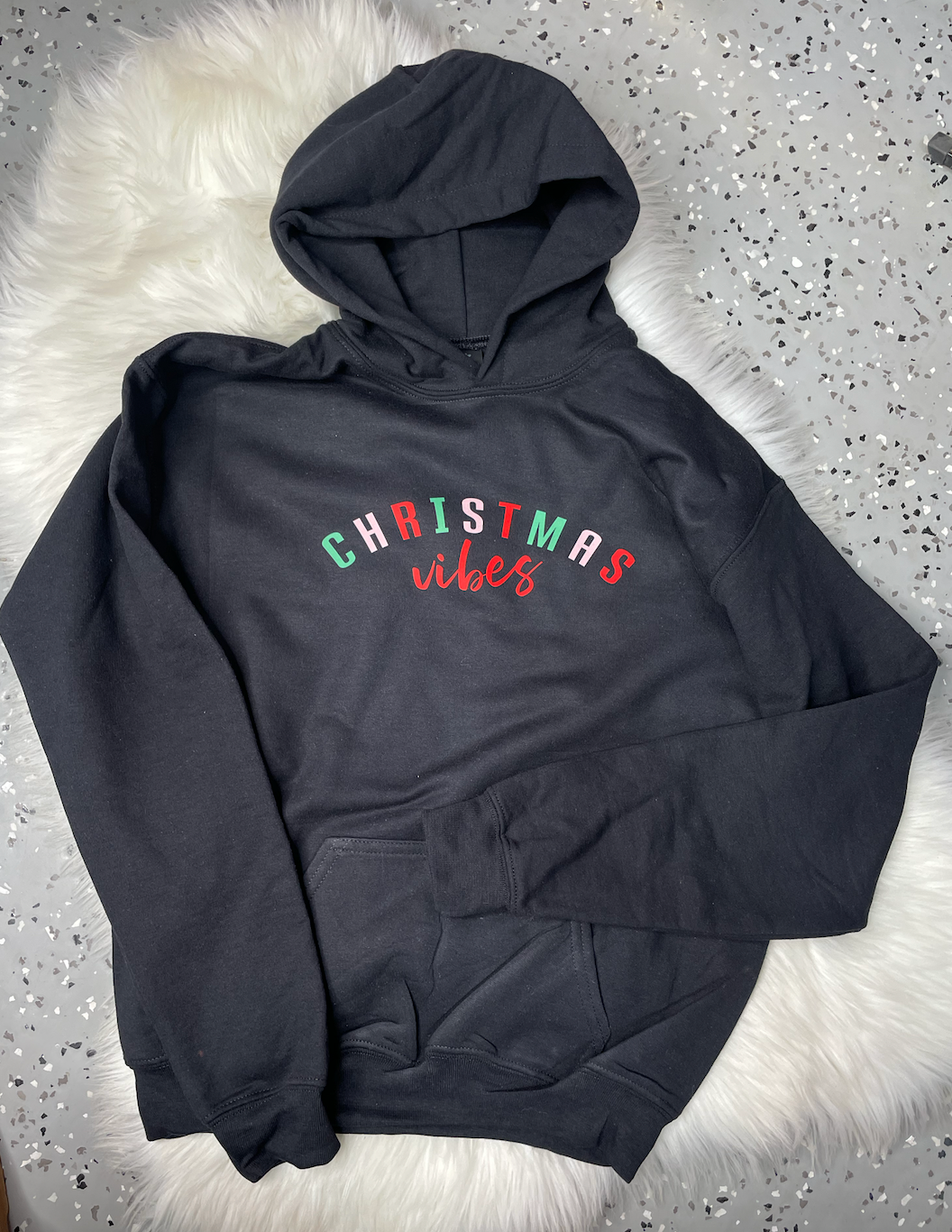 YXL hoodie Christmas Vibes