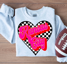 Load image into Gallery viewer, Kansas City Retro Checkered Heart
