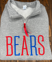 Load image into Gallery viewer, 1/4 Zip Alternating Colors Embroidery
