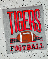 Tigers Football Distressed Stars
