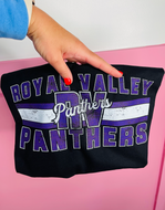 Royal Valley Panthers Distressed Lined Side