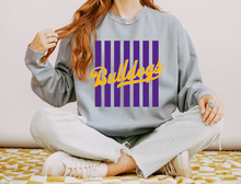 Load image into Gallery viewer, Bulldogs Cursive Striped Lines
