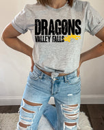 CUSTOM - Team Name and Mascot Distressed (M136)