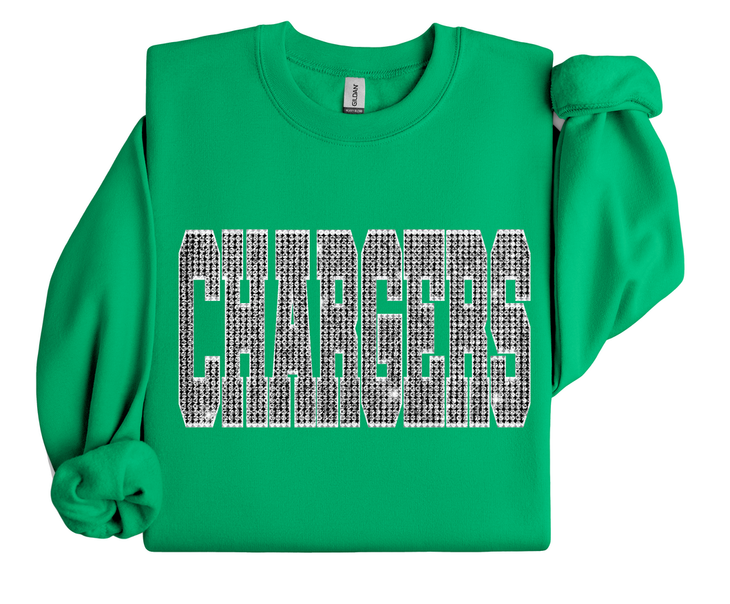 Chargers Faux Rhinestones