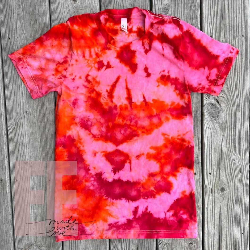 Fuschia & Bright Orange Ice Dye