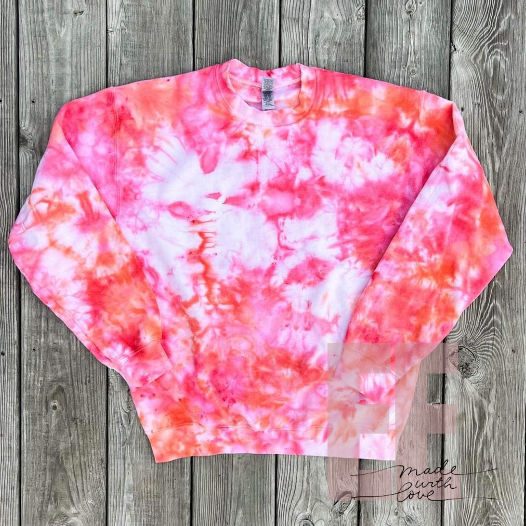 Pink/Coral Ice Dye